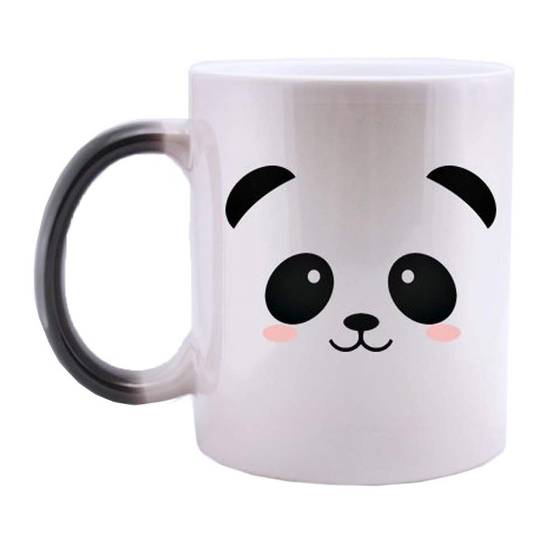 Caliamary Heat Changing Mug, Funny Panda Color Changing Ceramic Coffee Mug,11 oz Heat Sensitive Magic Cup Xmas Gift for Mom Sisters Girlfriends Friends, Cute Birthday Christmas Gift for Women Men Kids - Image 1